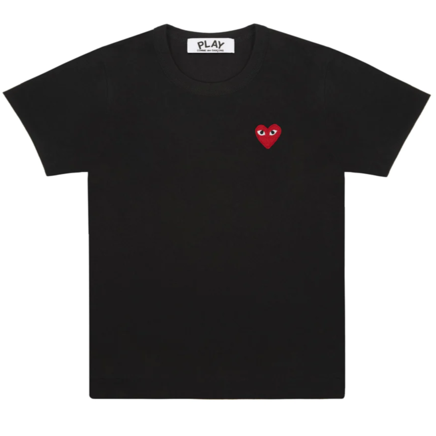 PLAY T-Shirt Herren schwarz rot Herz