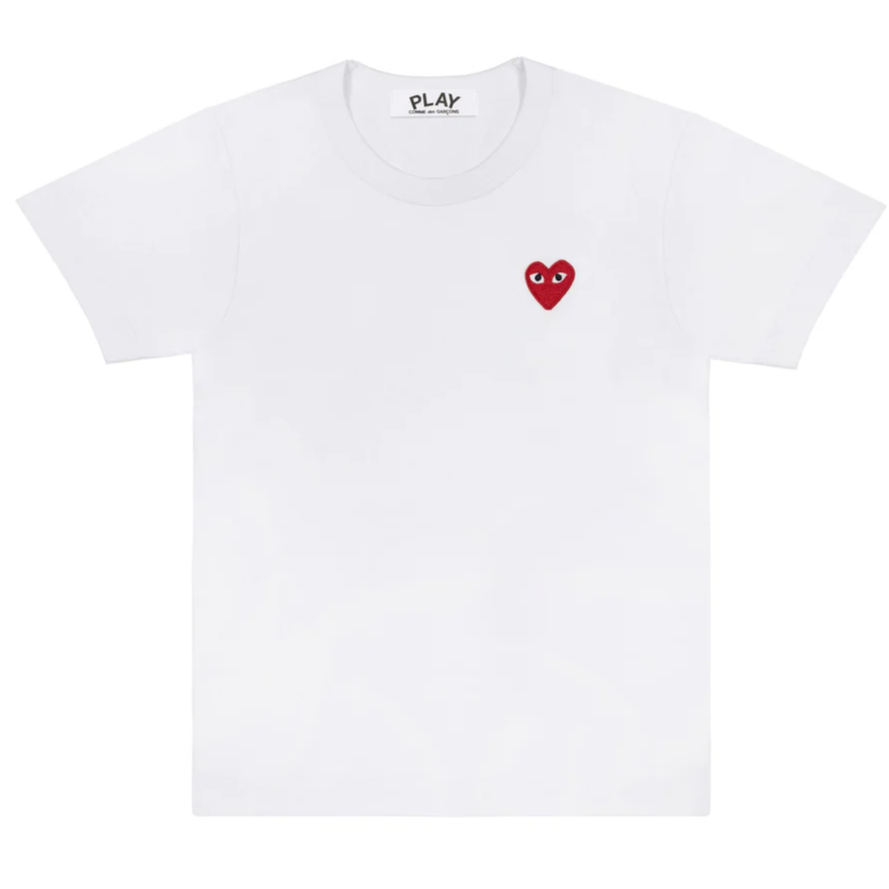 PLAY T-Shirt Herren weiss rot Herz