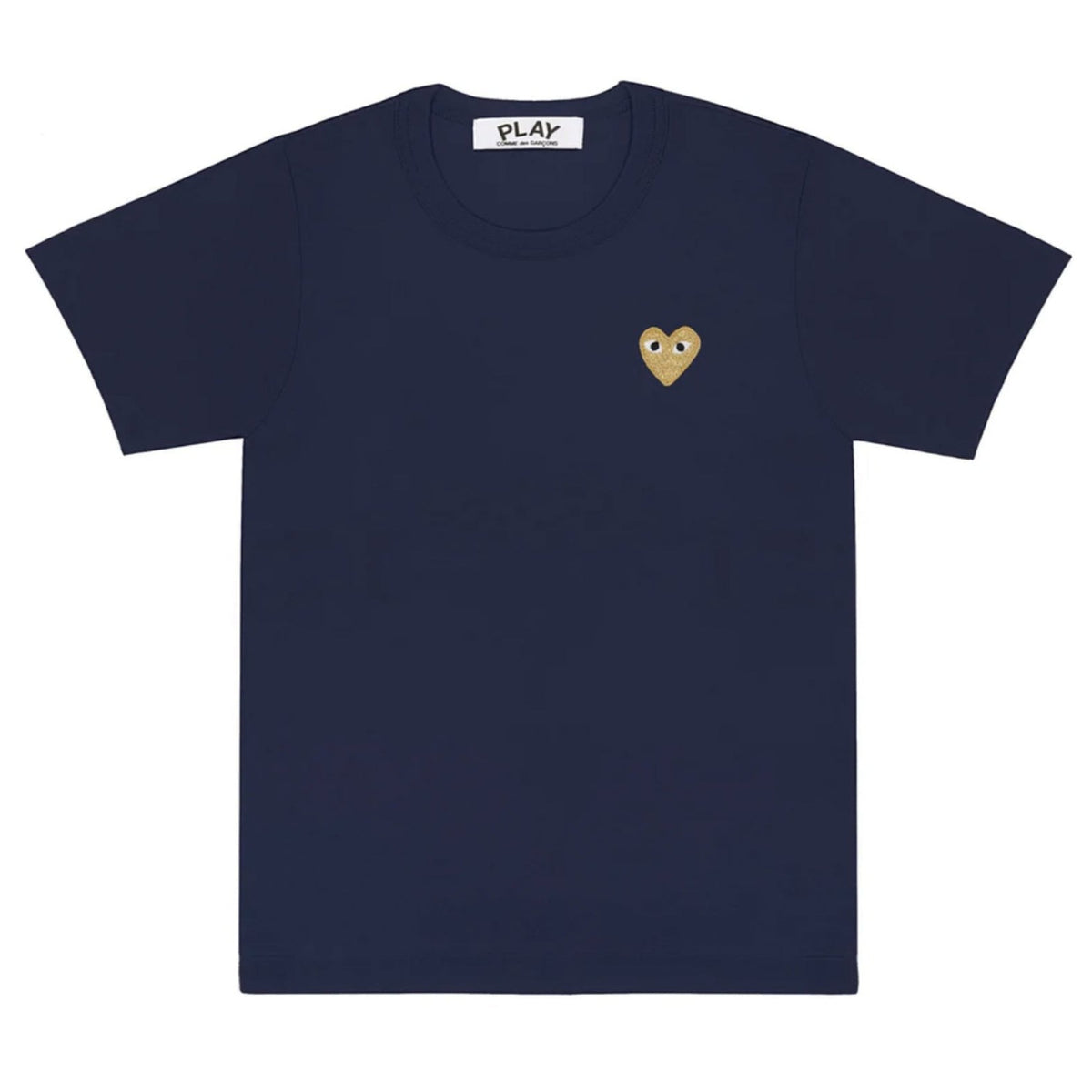 PLAY T-Shirt Damen navy gold Herz
