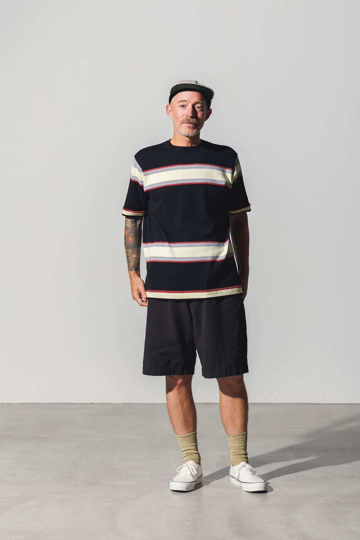 Border Knit T-Shirt