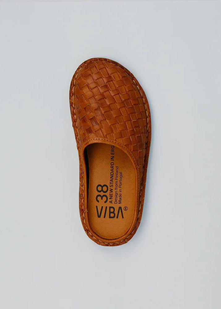 Roma Woven Leder - cognac braun