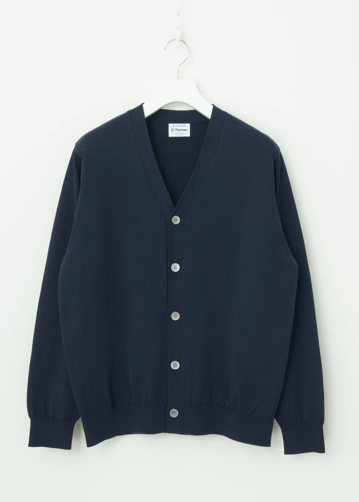 High twist Cotton Cardigan - navy