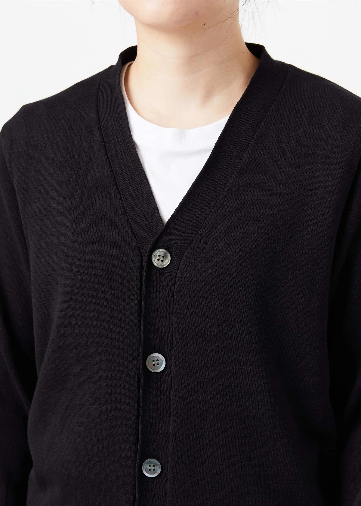 High twist Cotton Cardigan - navy
