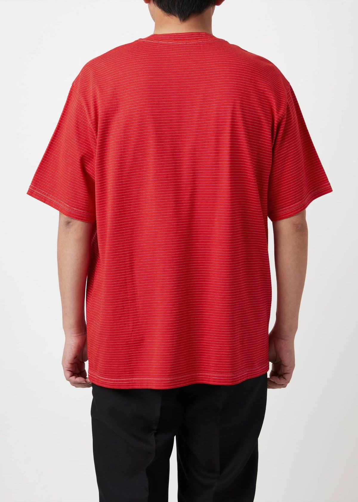 Basic T-Shirt shortsleeves - red/sax