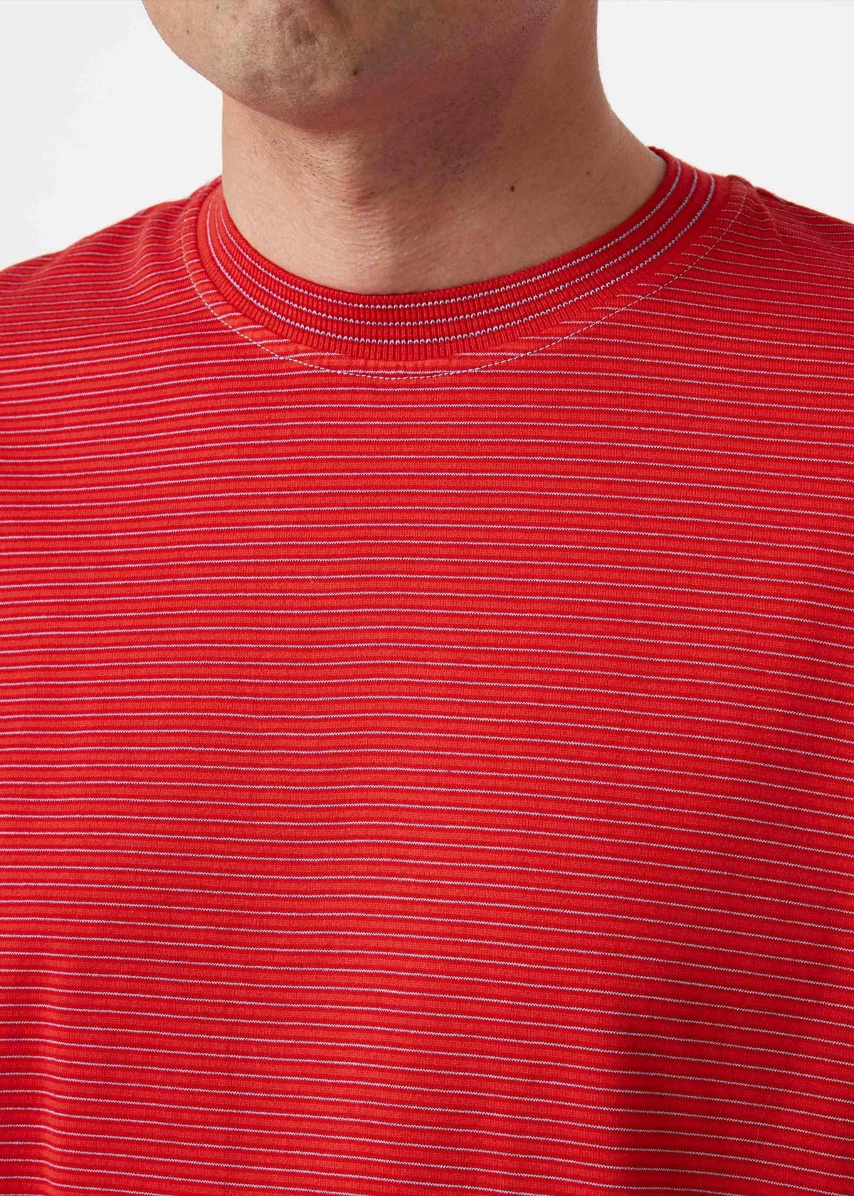 Basic T-Shirt shortsleeves - red/sax