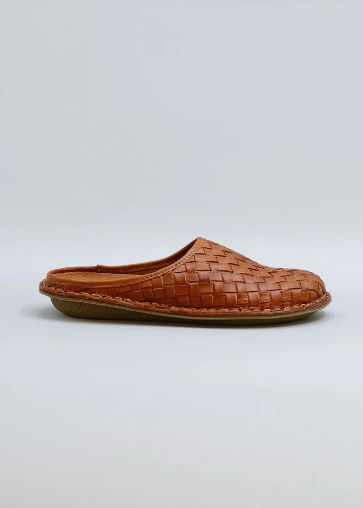 Roma Woven Leder - cognac braun