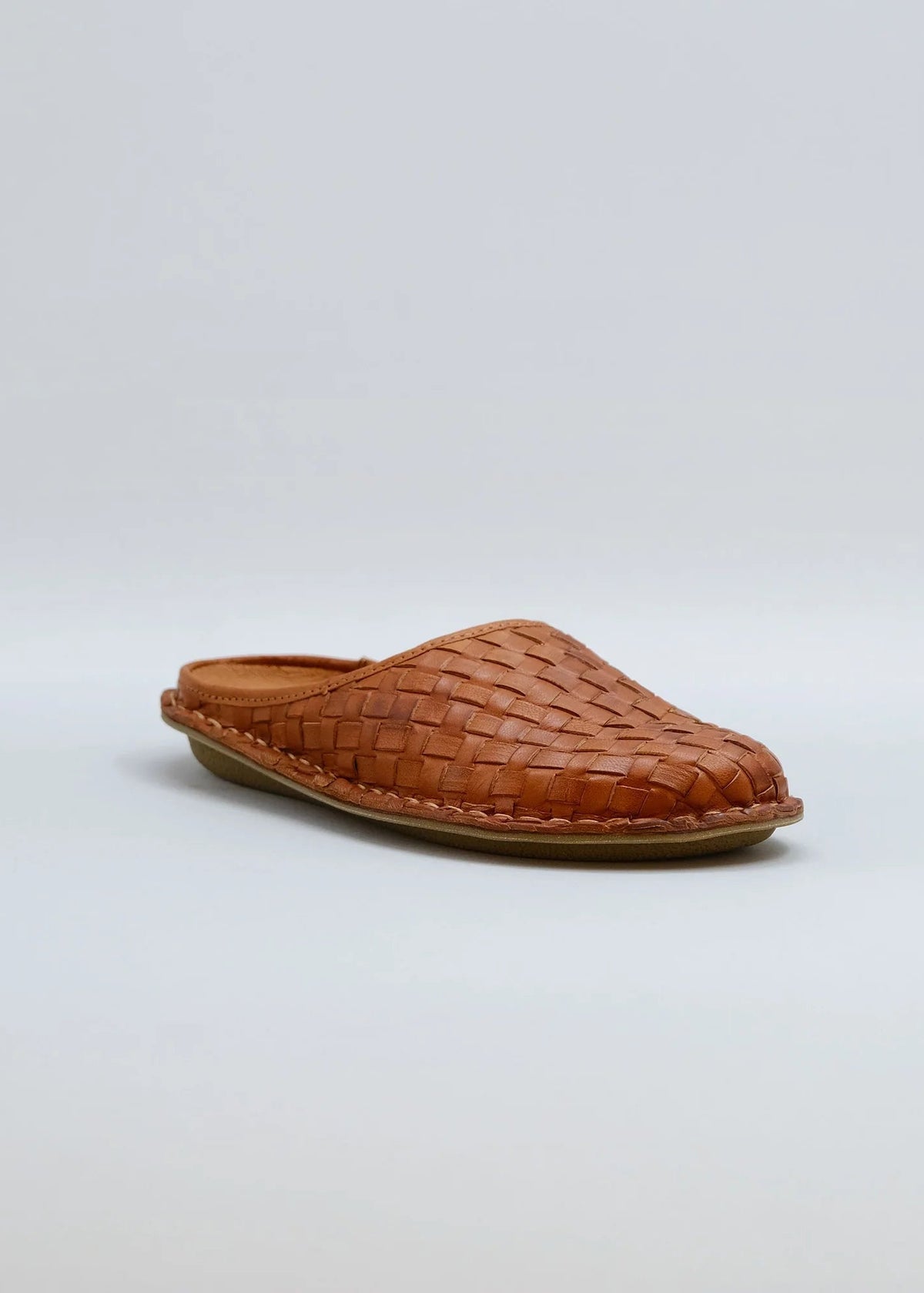 Roma Woven Leder - cognac braun
