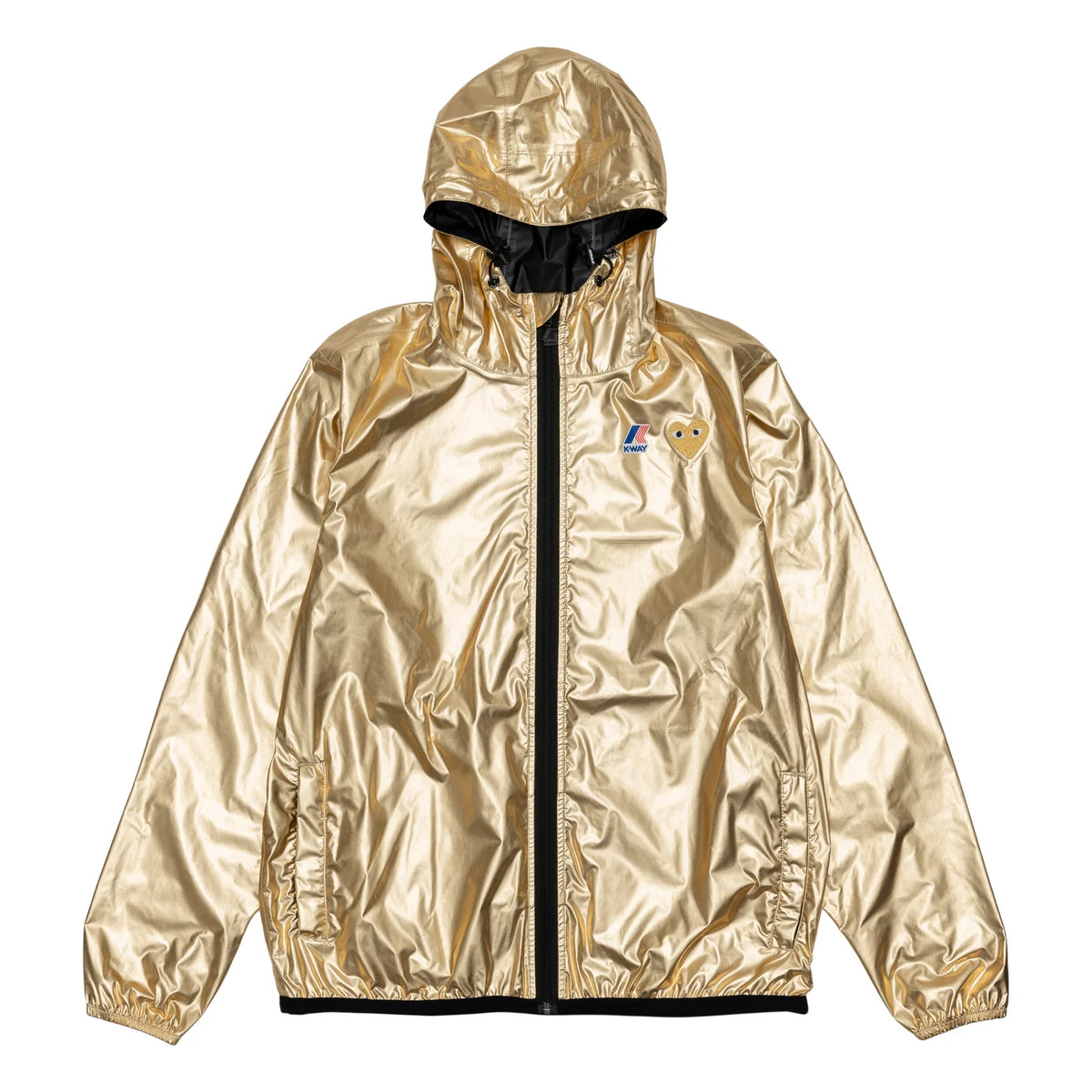 PLAY CDG x K-WAY UNISEX Regenjacke - gold