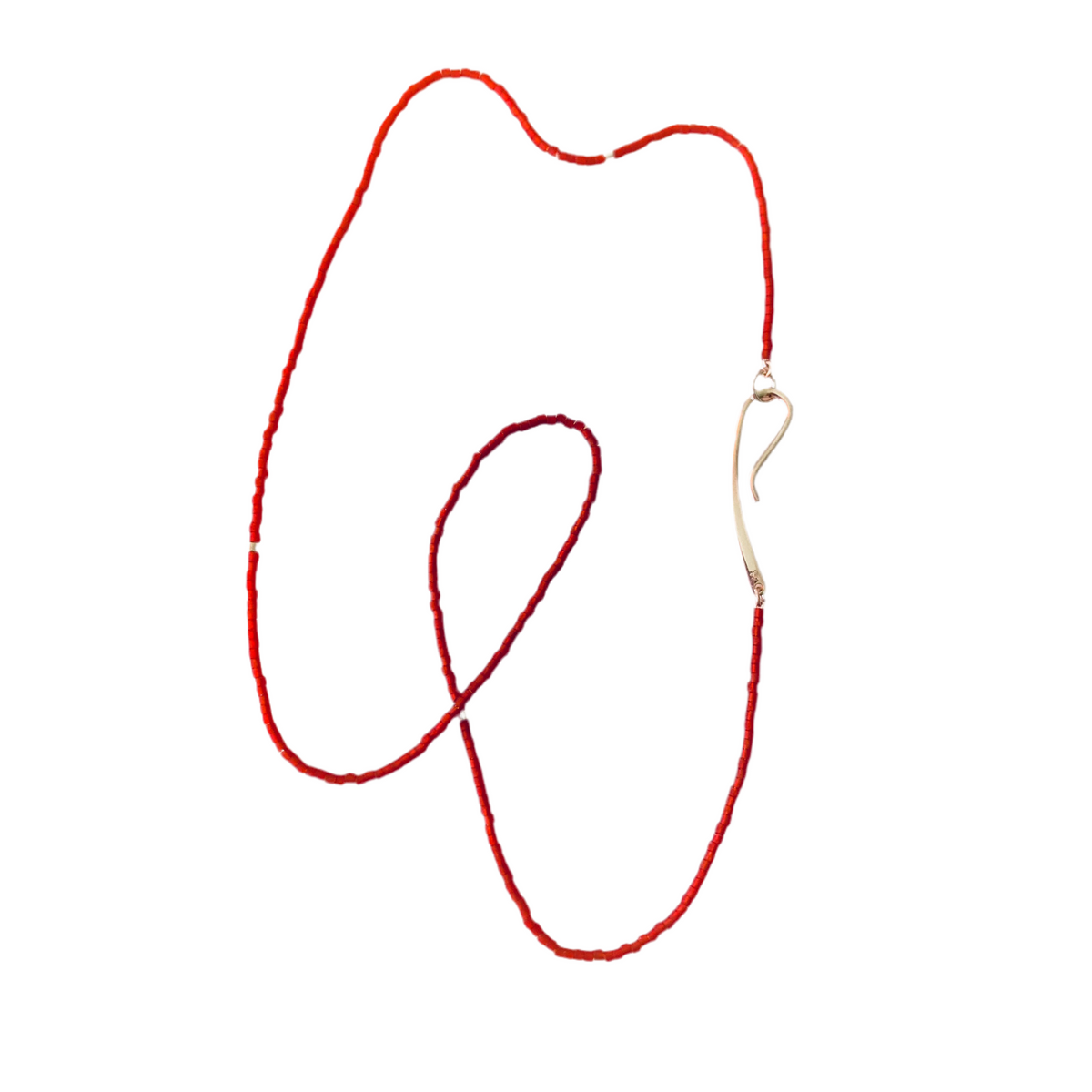 Halskette Miyuki Hook - bordeaux