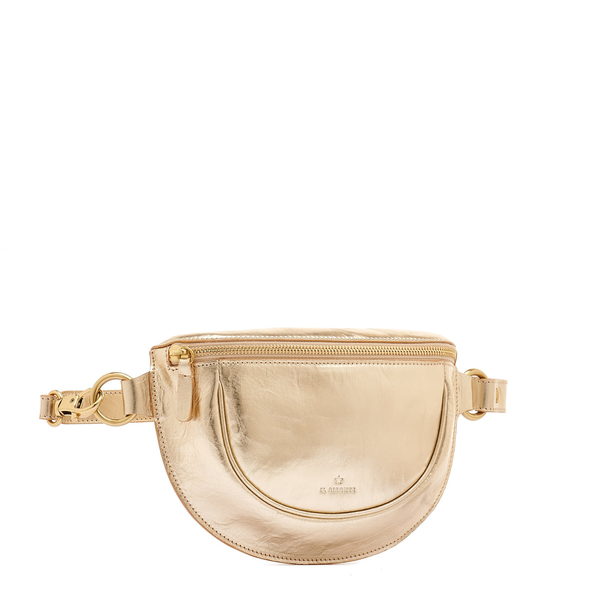 Hip Bag Oliveta - metallic platinum