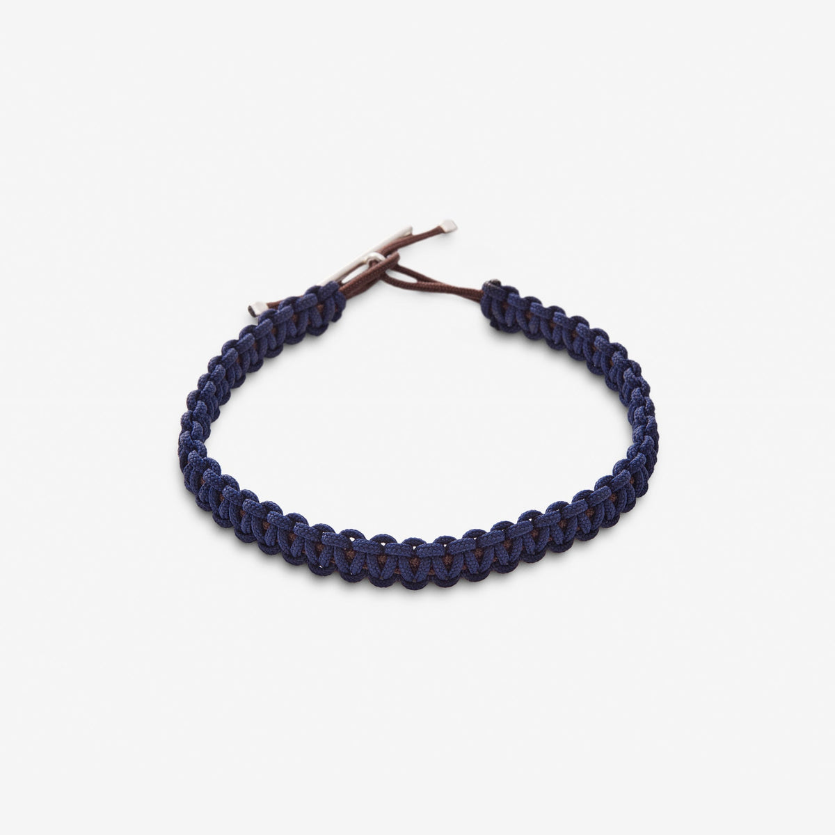 Armband Cord Braid - deep blue/chocolate