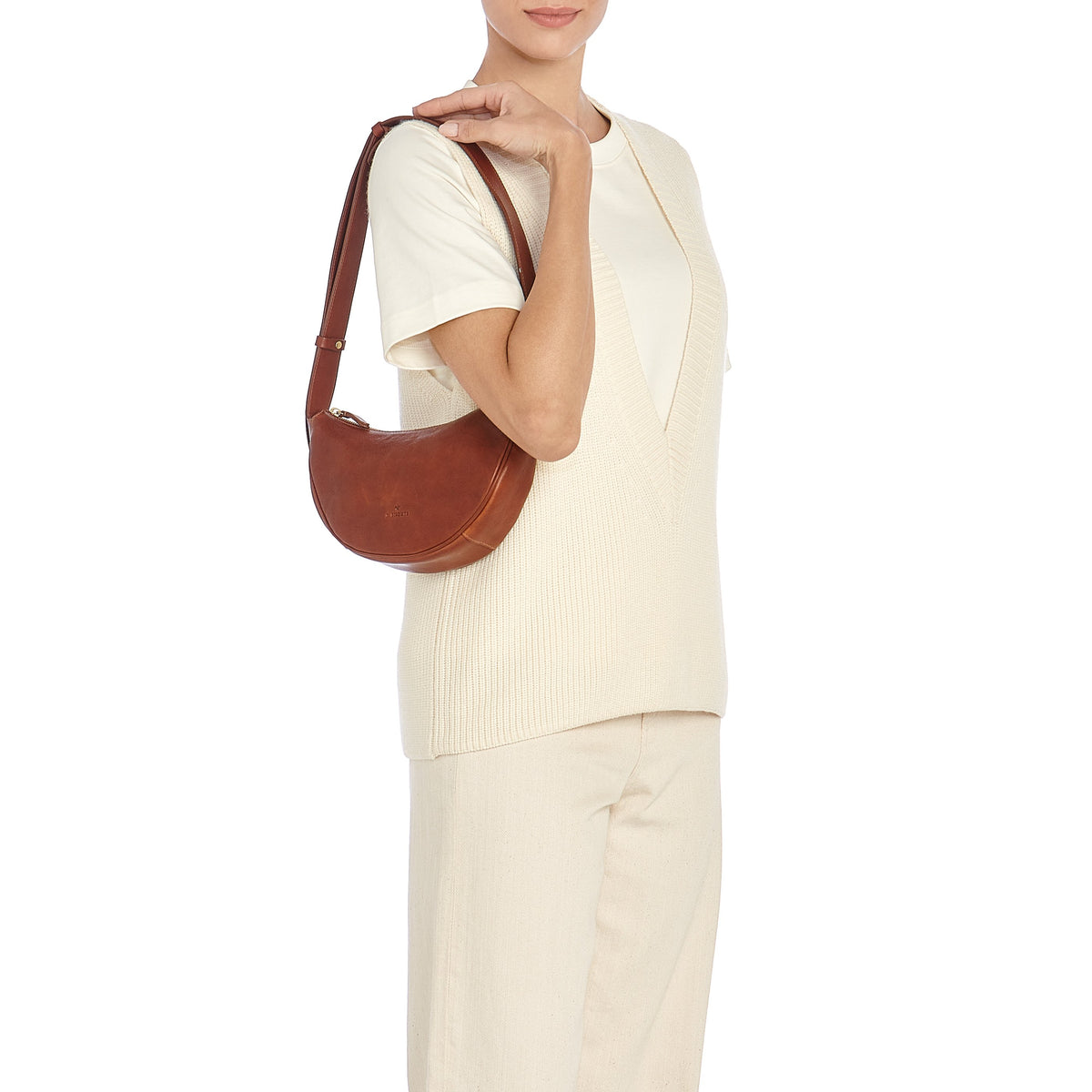 Oliveta Hobo klein - sepia
