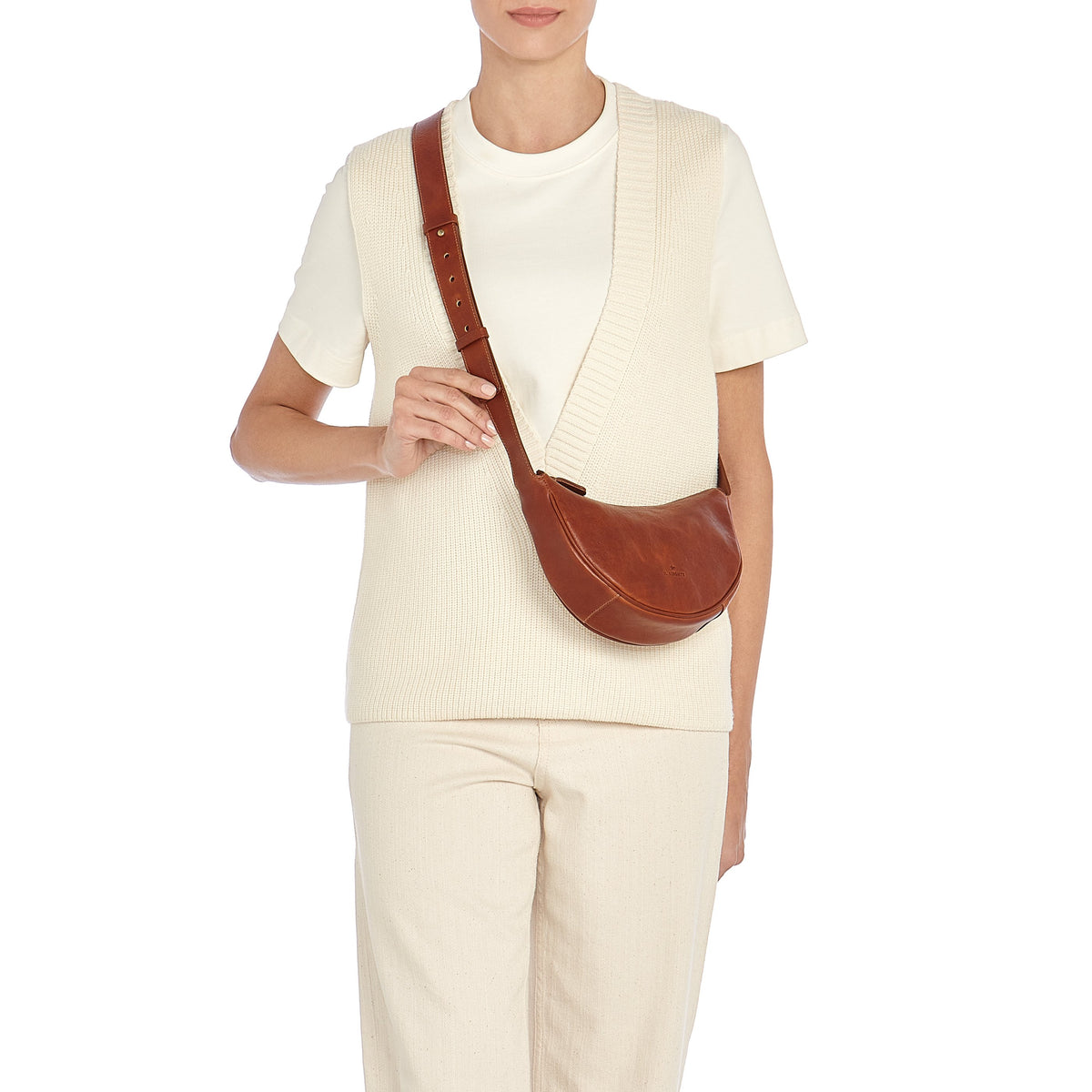 Oliveta Hobo klein - sepia