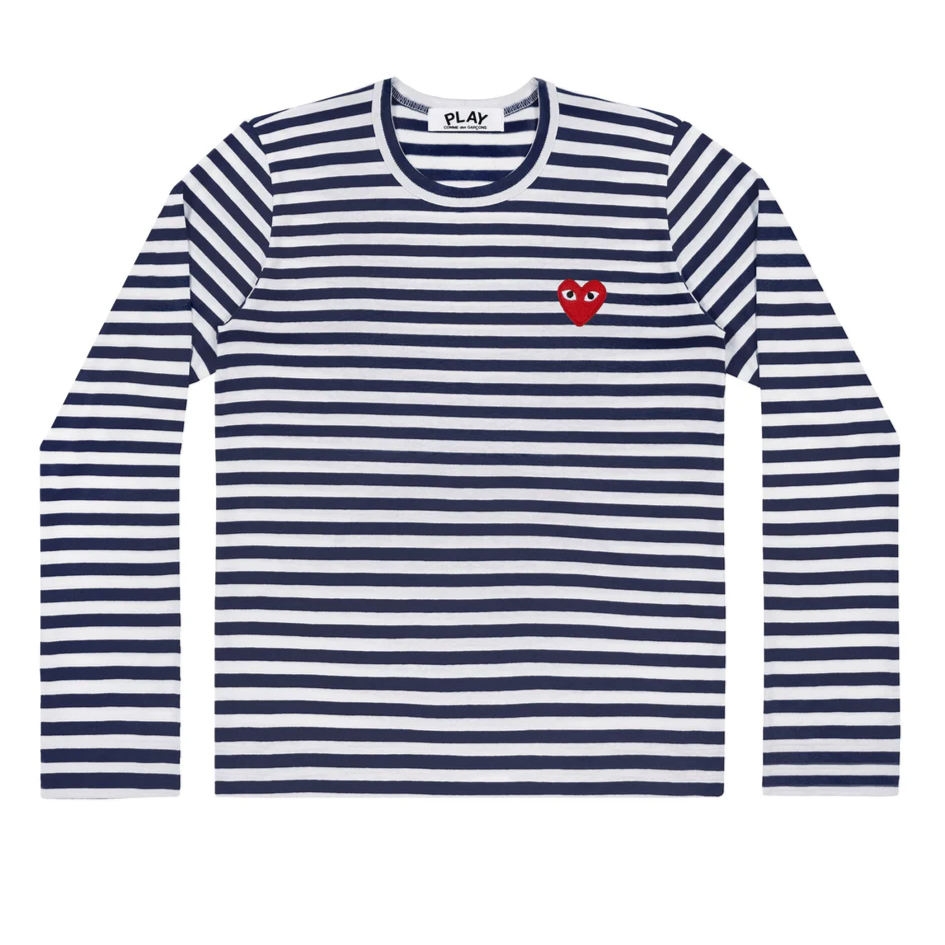PLAY Streifen-Sweater Herren navy