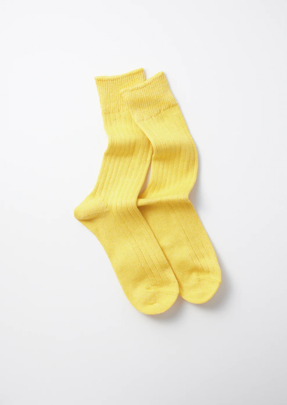 Leinen Baumwolle Socken - lemon