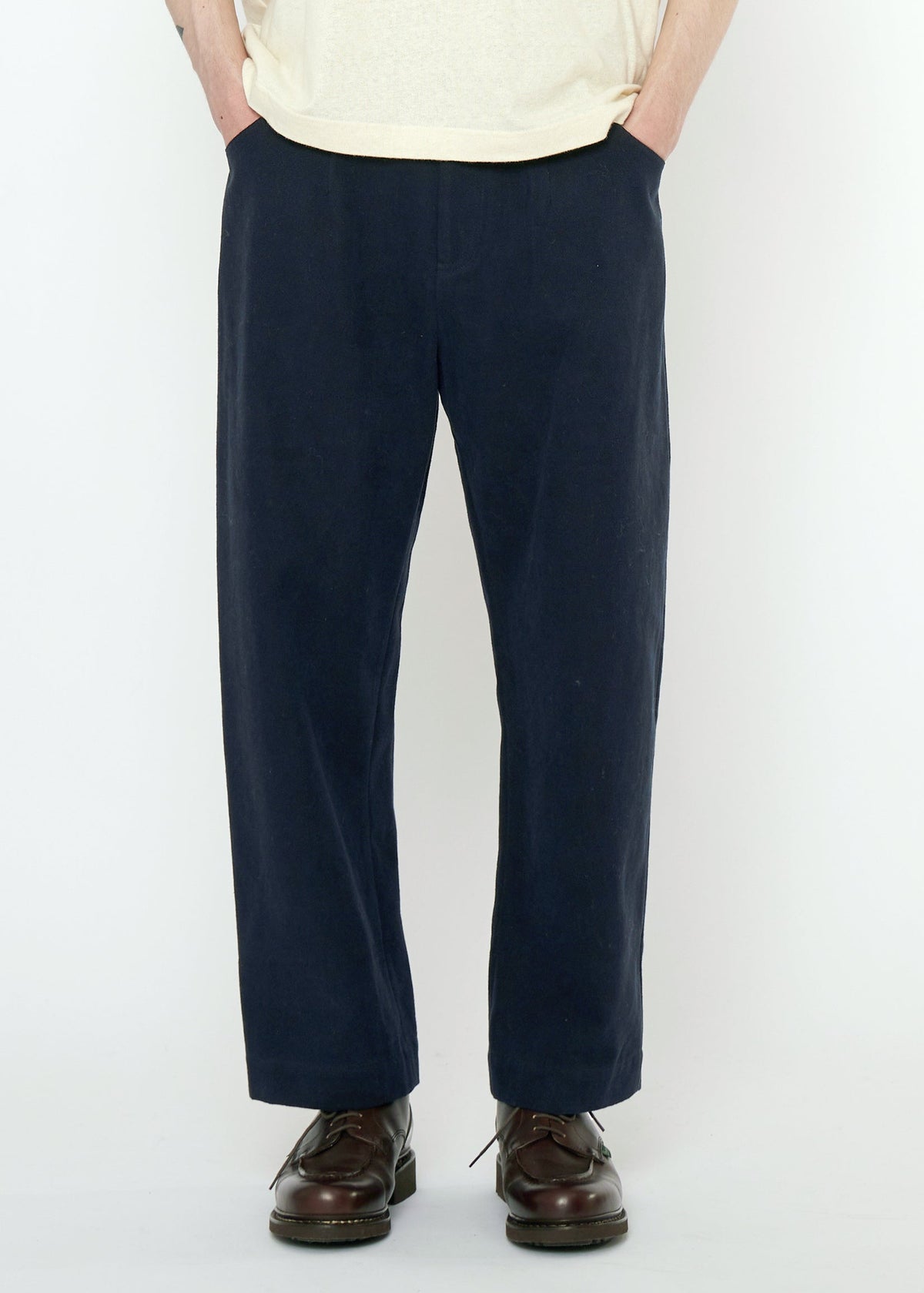 Unisex Curve Legged Hose - navyblack