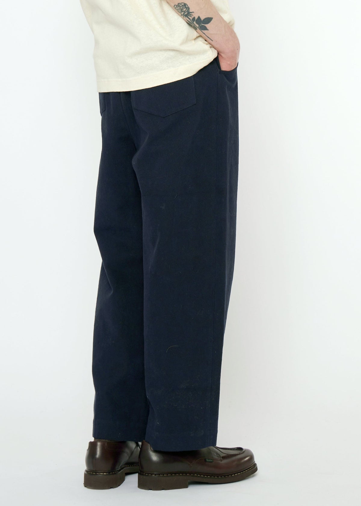 Unisex Curve Legged Hose - navyblack