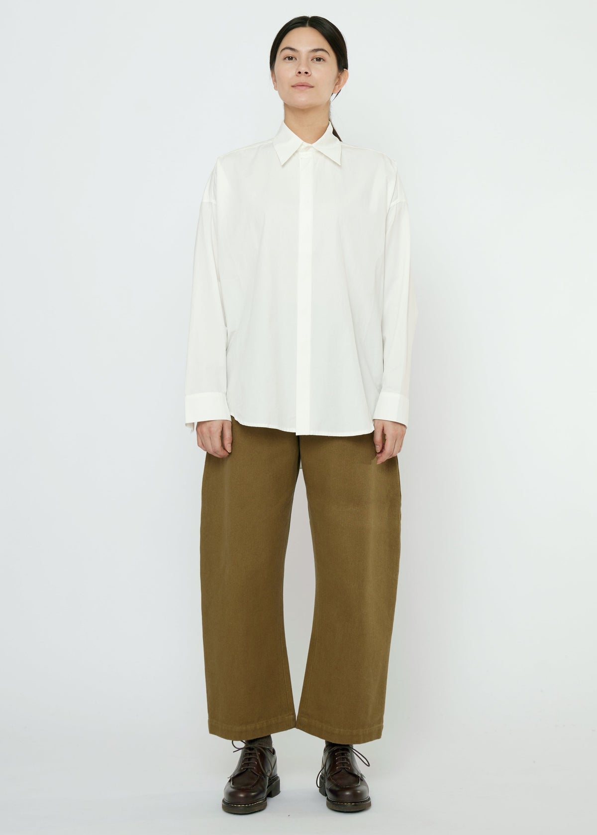 Unisex Cocoon Dress Shirt - off-white