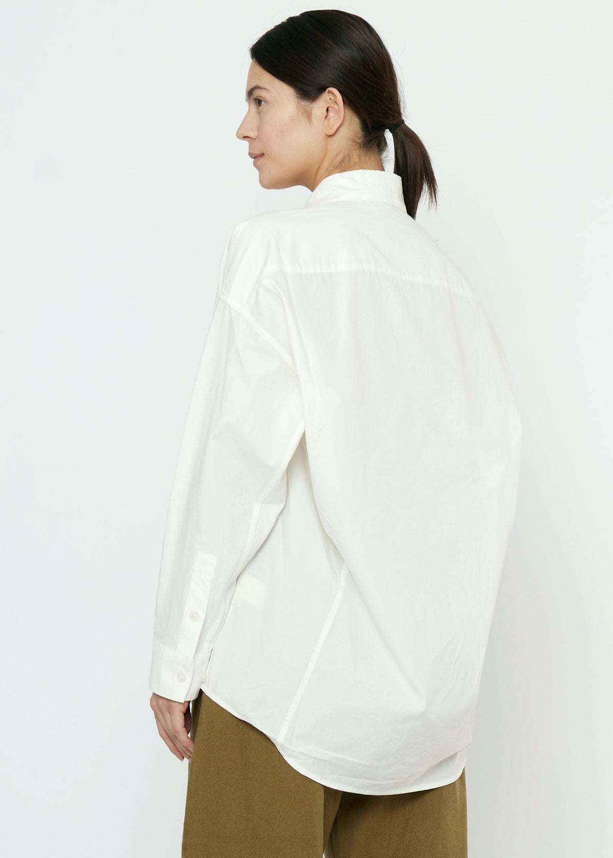 Unisex Cocoon Dress Shirt - off-white