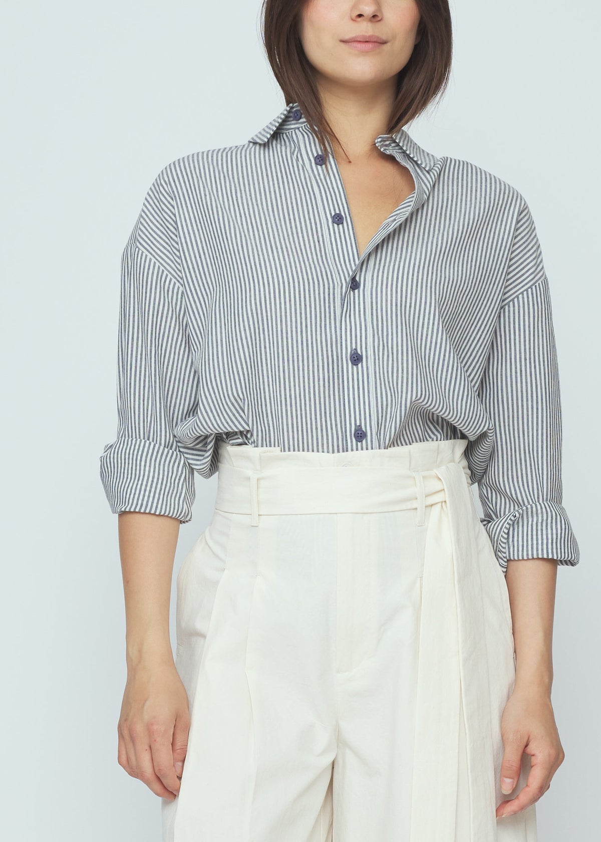 Unisex Dolman - navy stripes