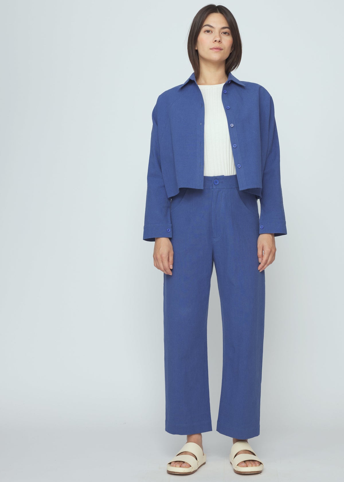 Unisex Curve Legged Hose - french blue