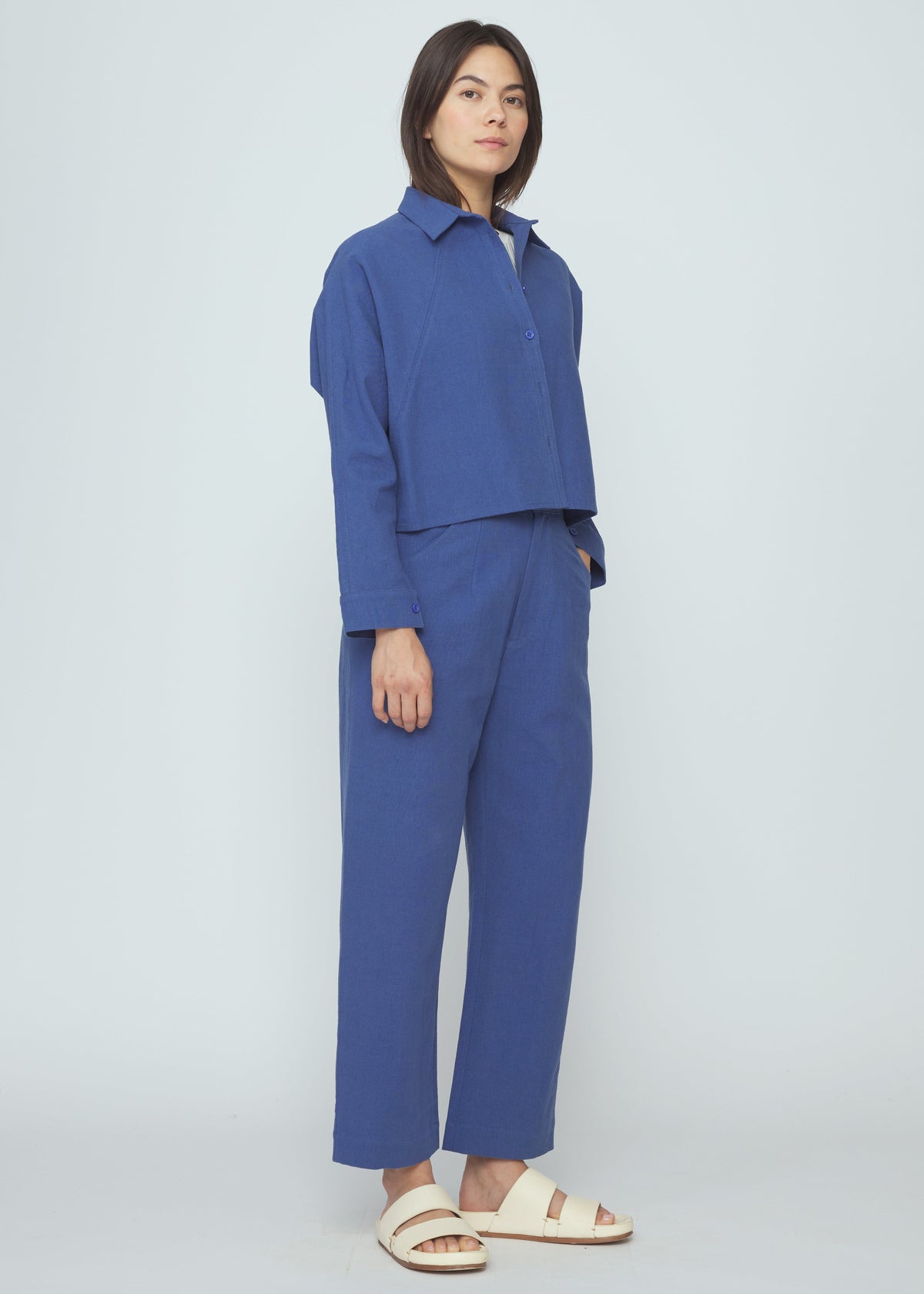 Unisex Curve Legged Hose - french blue