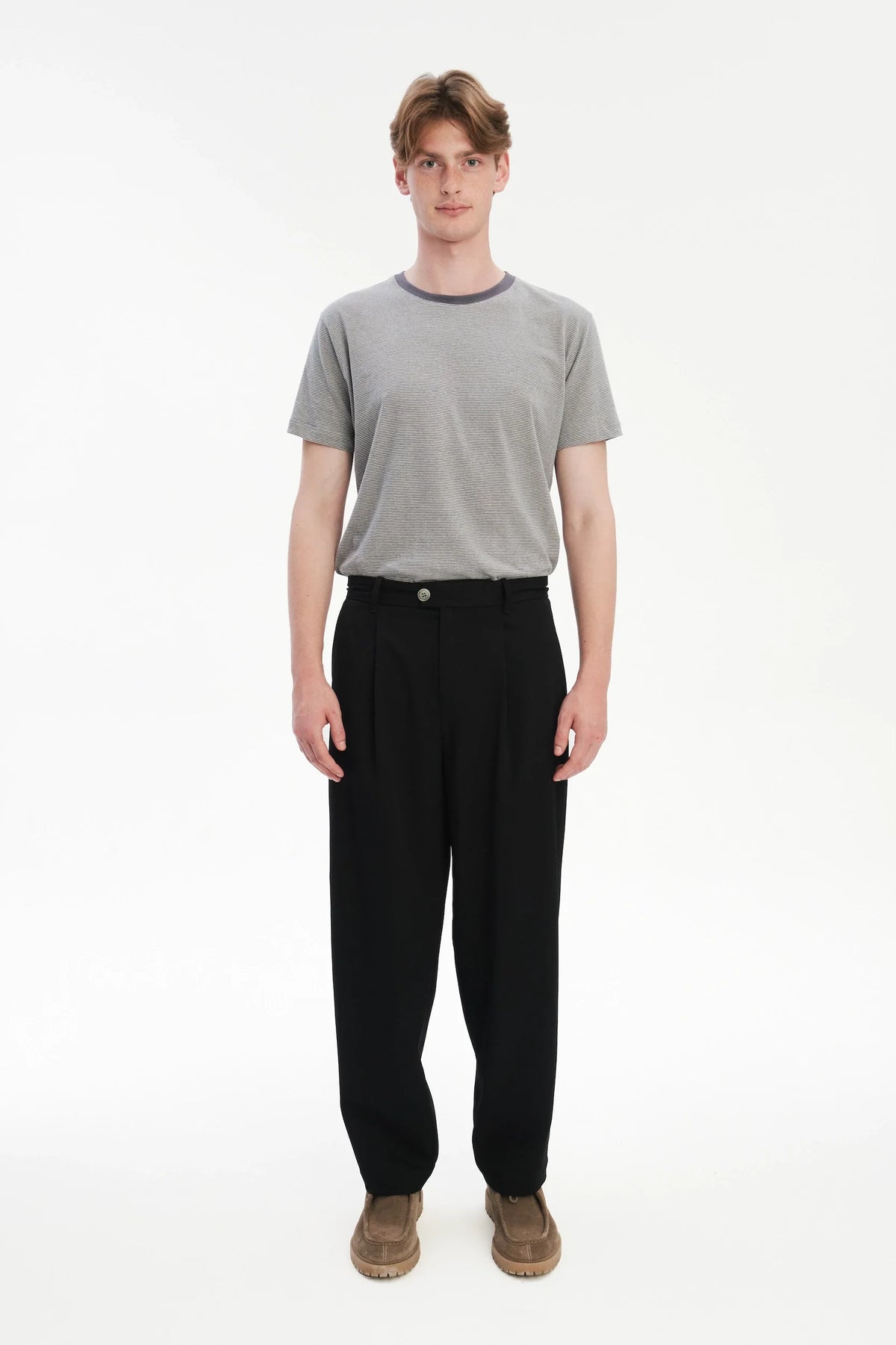Hose cropped - schwarz