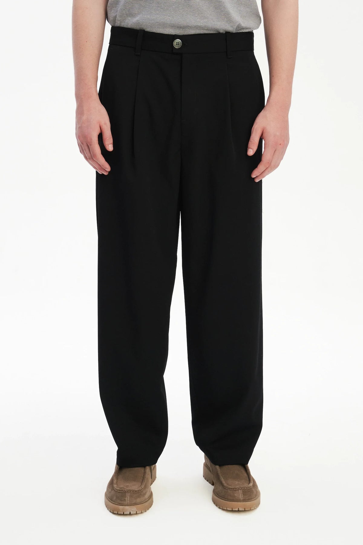 Hose cropped - schwarz
