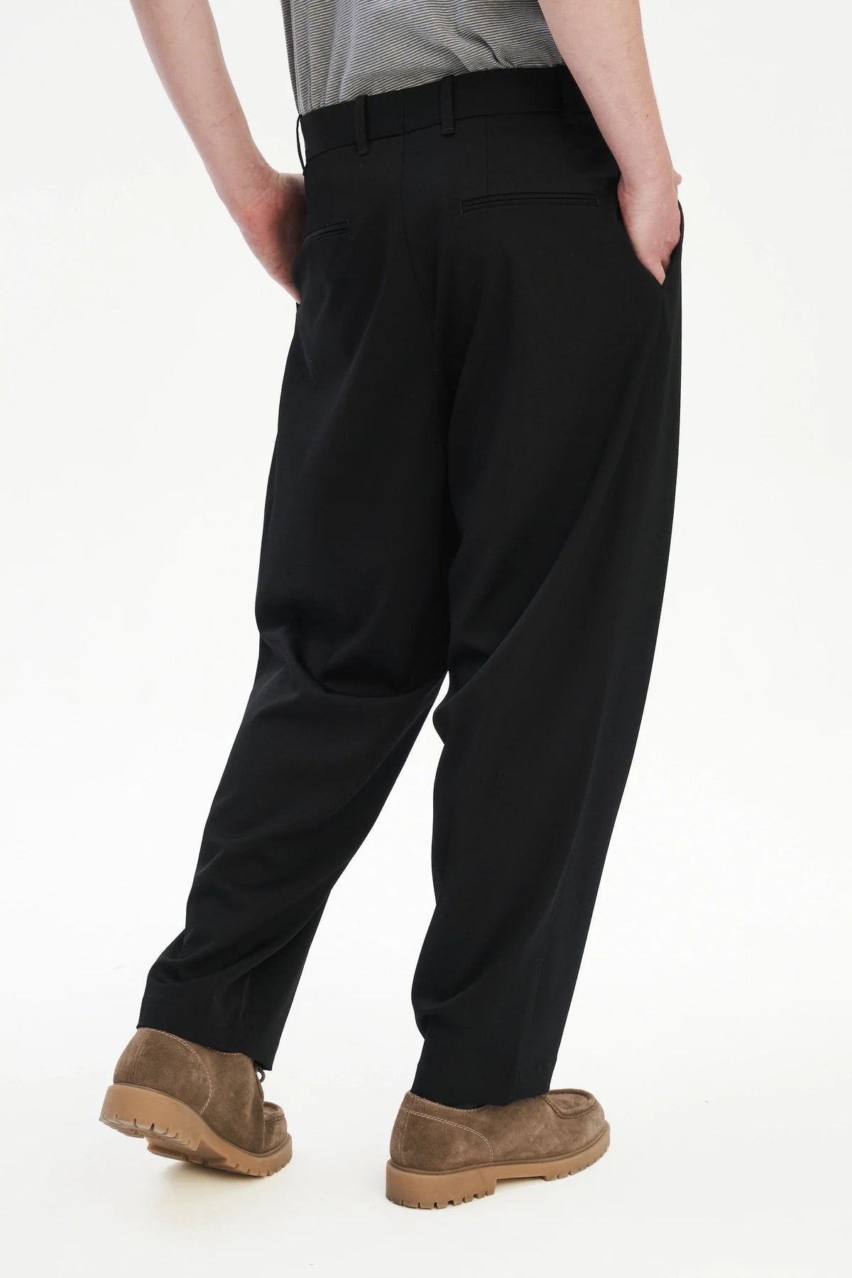Hose cropped - schwarz