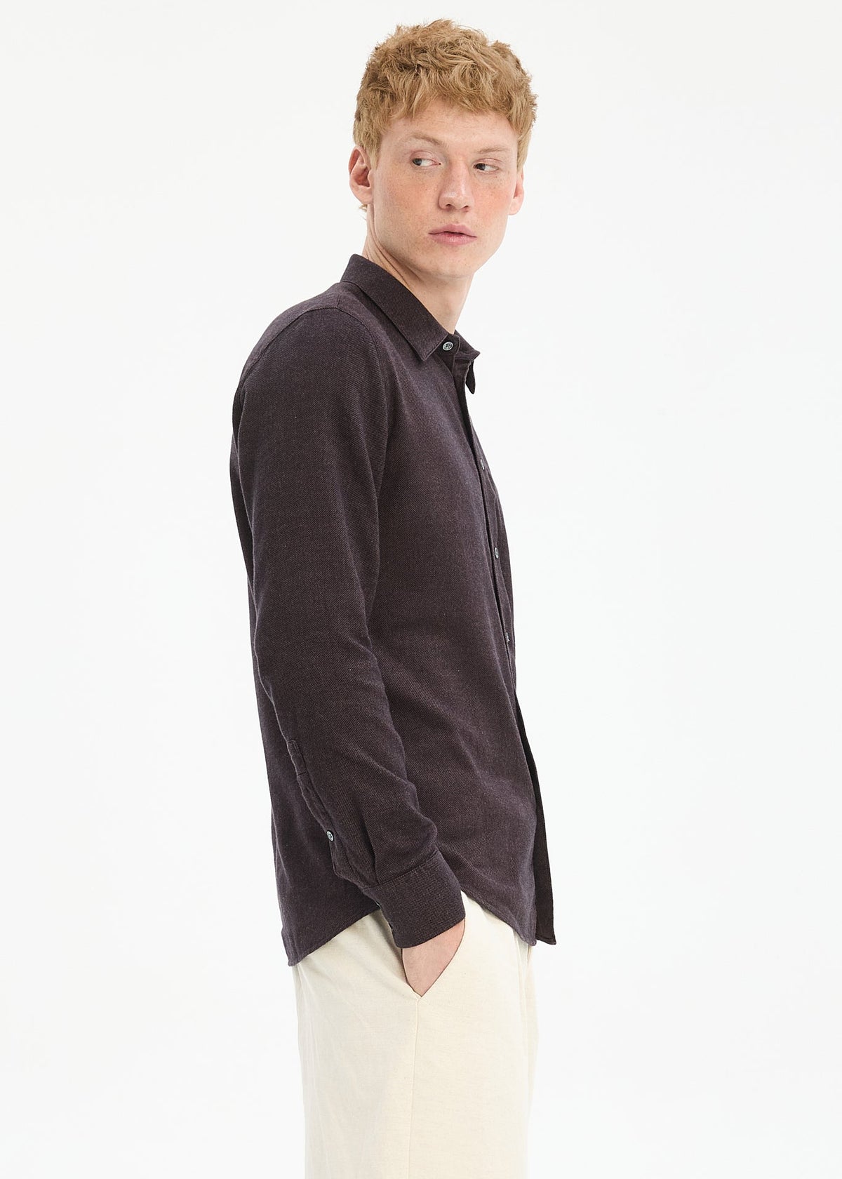 Feel Good Shirt - braun Flanell