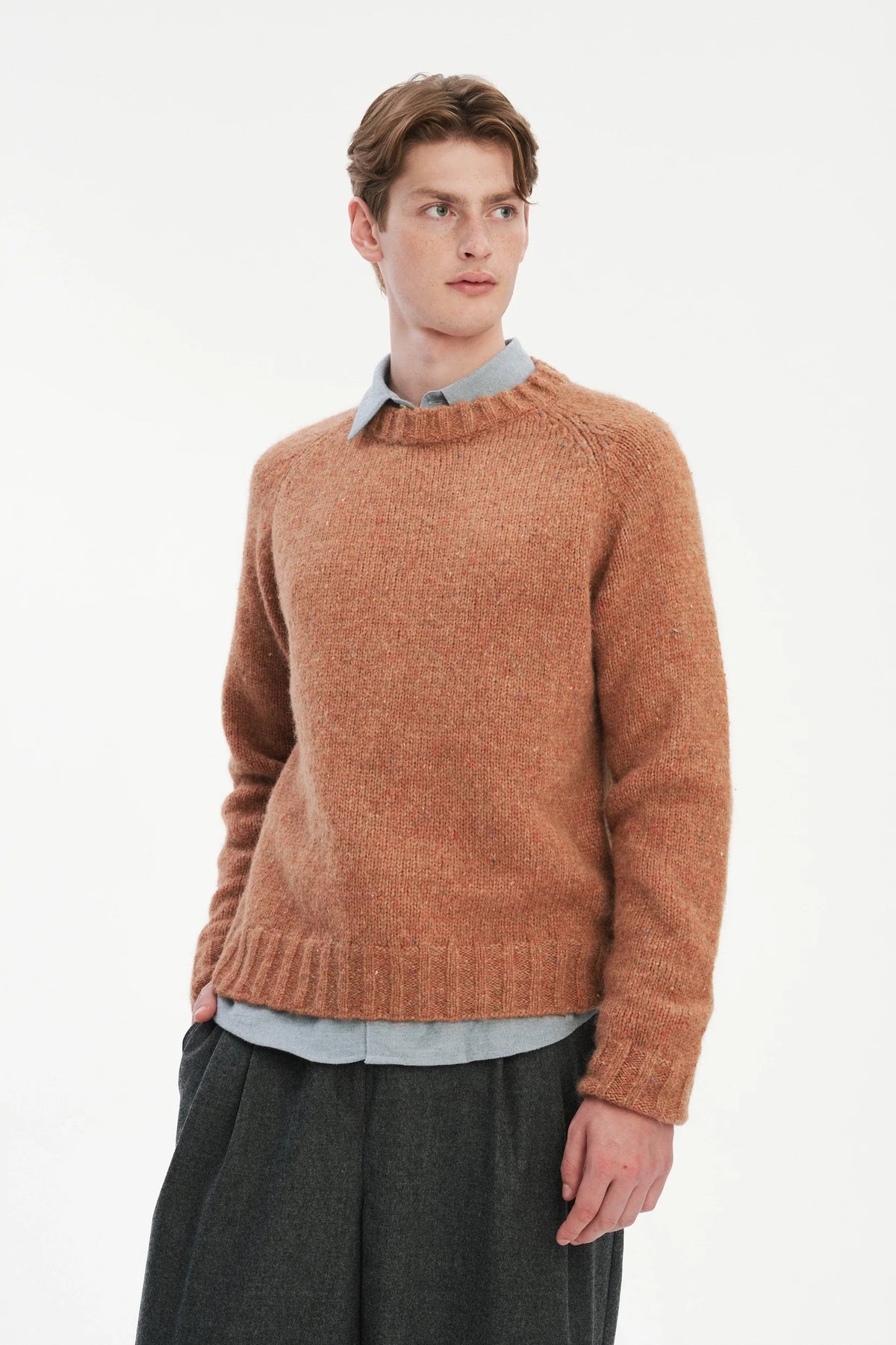 Pullover Raglan - apricot mélange