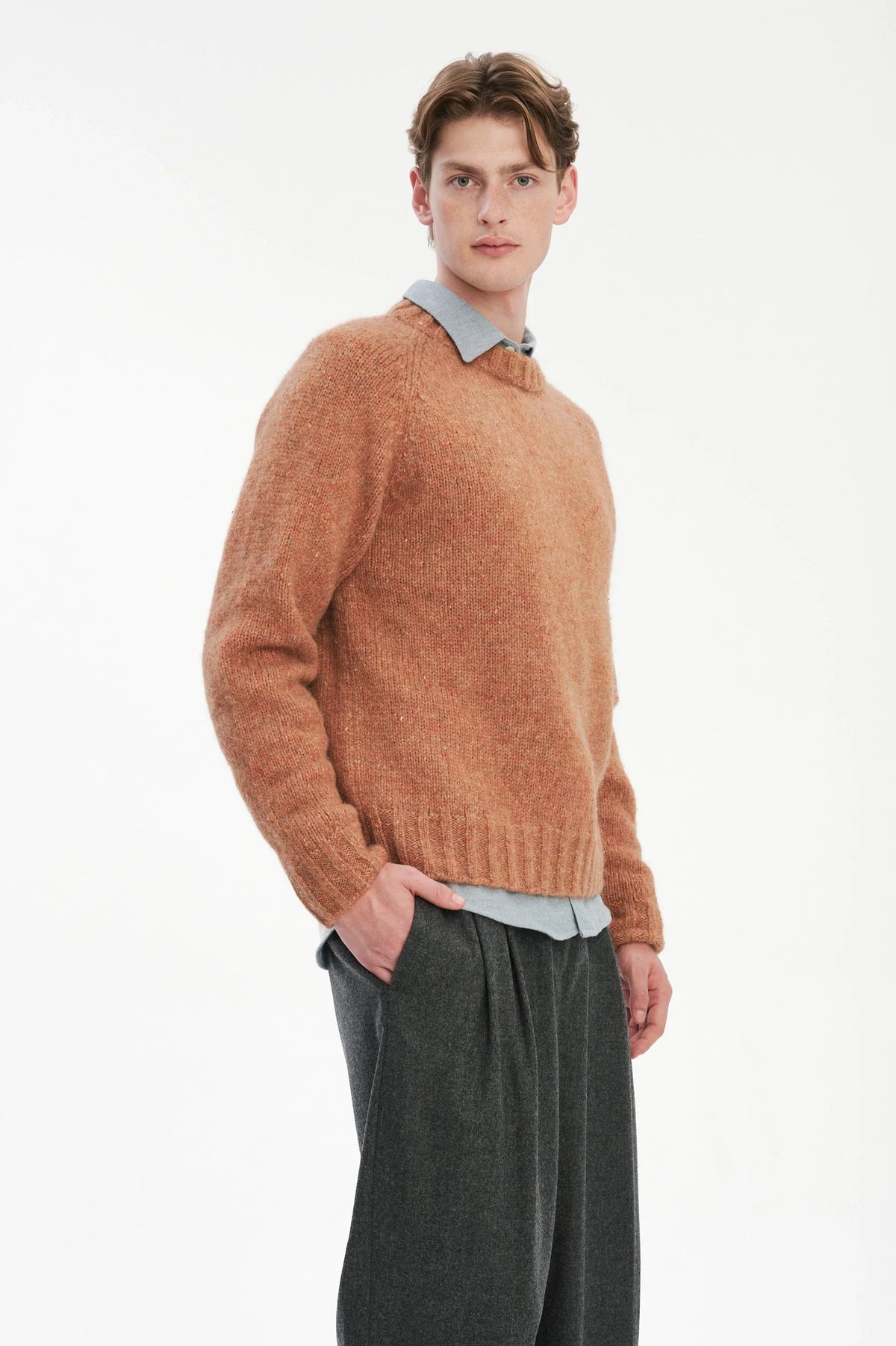 Pullover Raglan - apricot mélange