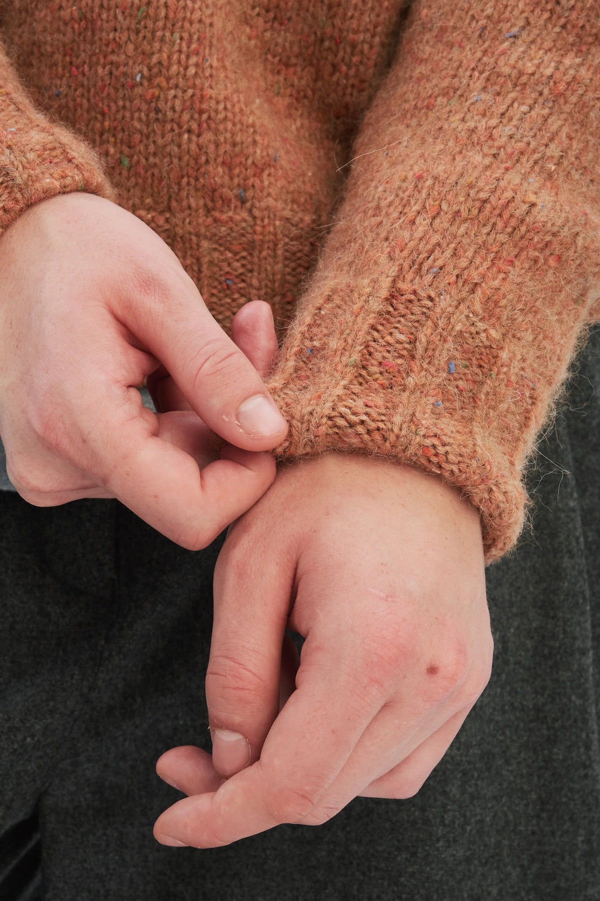 Pullover Raglan - apricot mélange