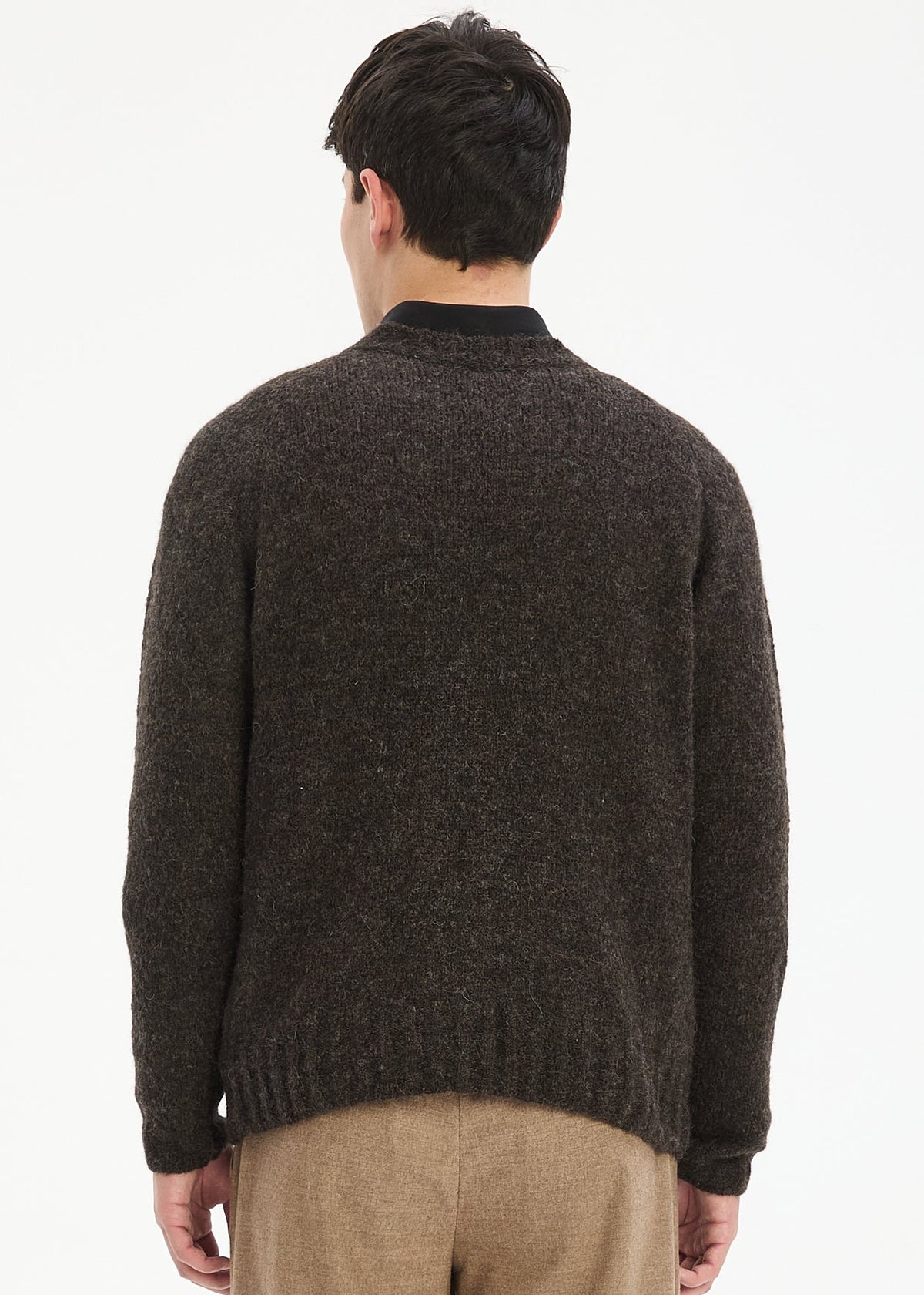 Pullover Crewneck Raglan - chocolate brown