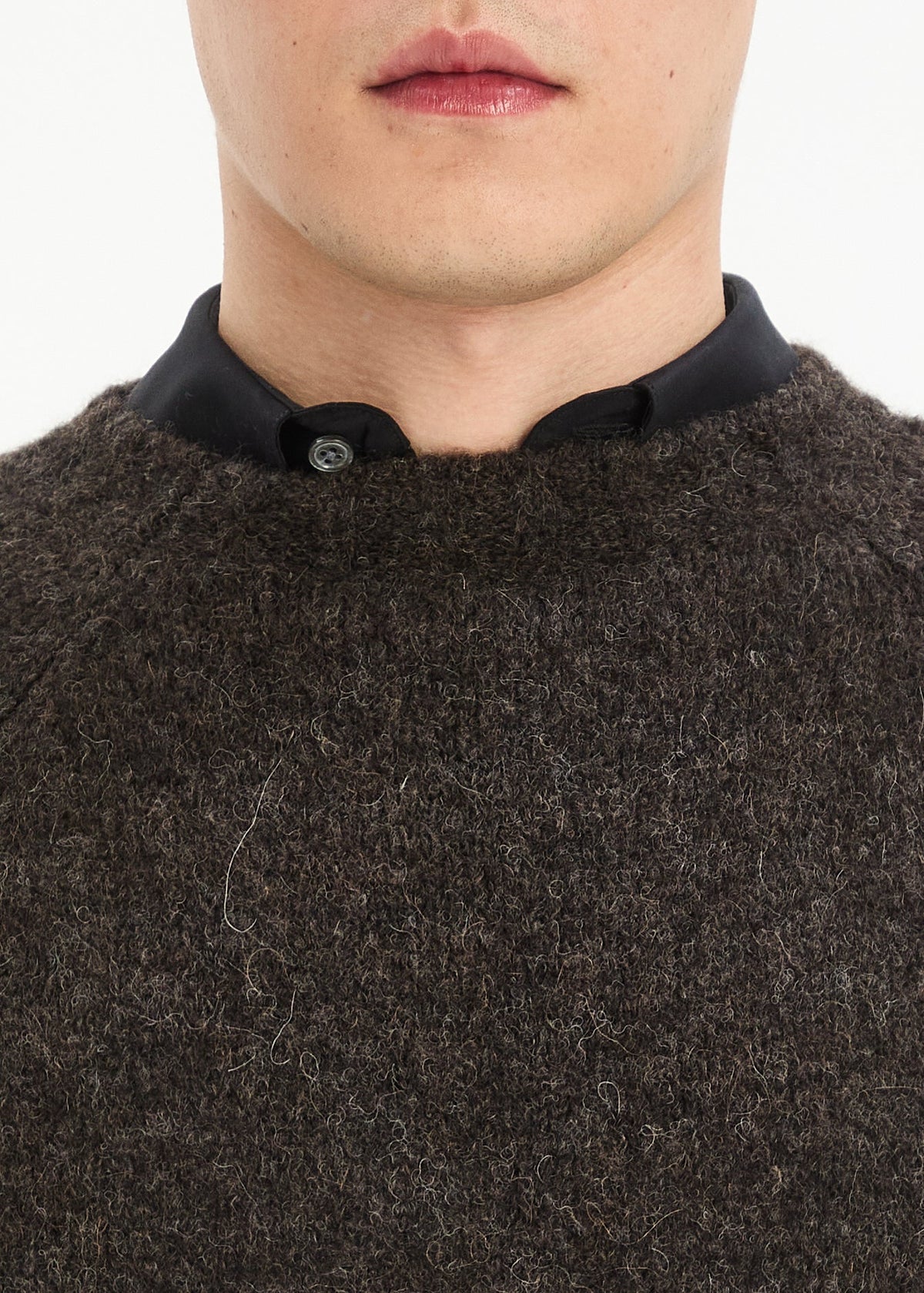 Pullover Crewneck Raglan - chocolate brown
