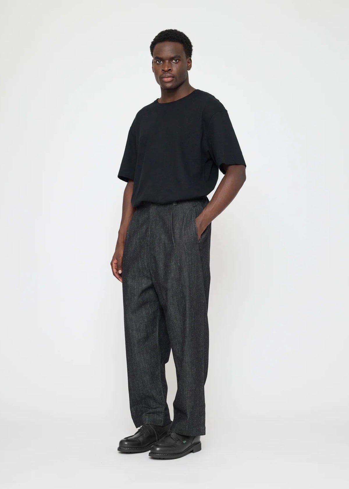 Unisex Drop Crotch Hose - Denim Edition schwarz