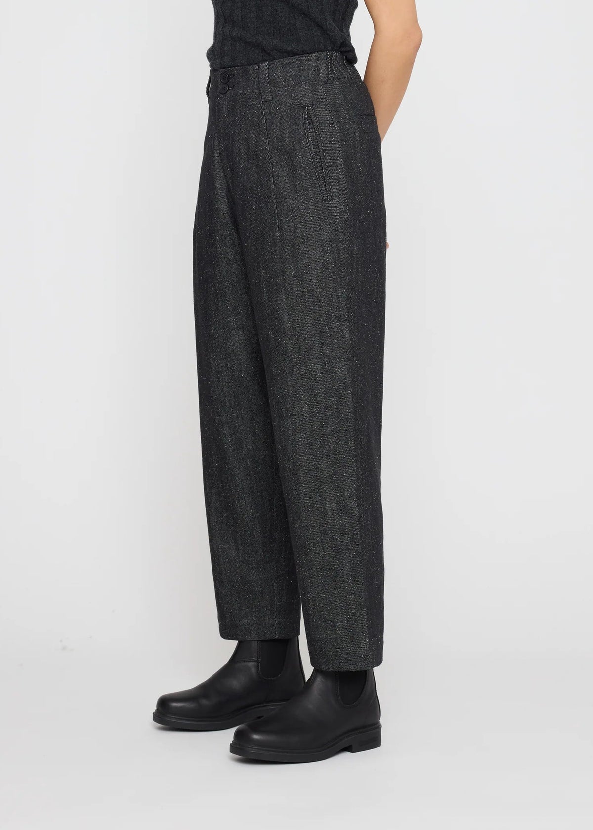 Unisex Drop Crotch Hose - Denim Edition schwarz