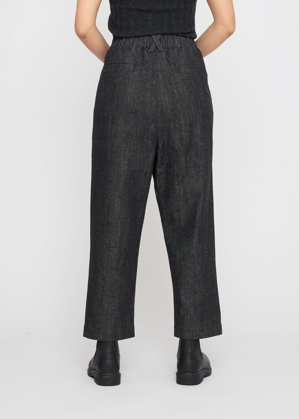 Unisex Drop Crotch Hose - Denim Edition schwarz