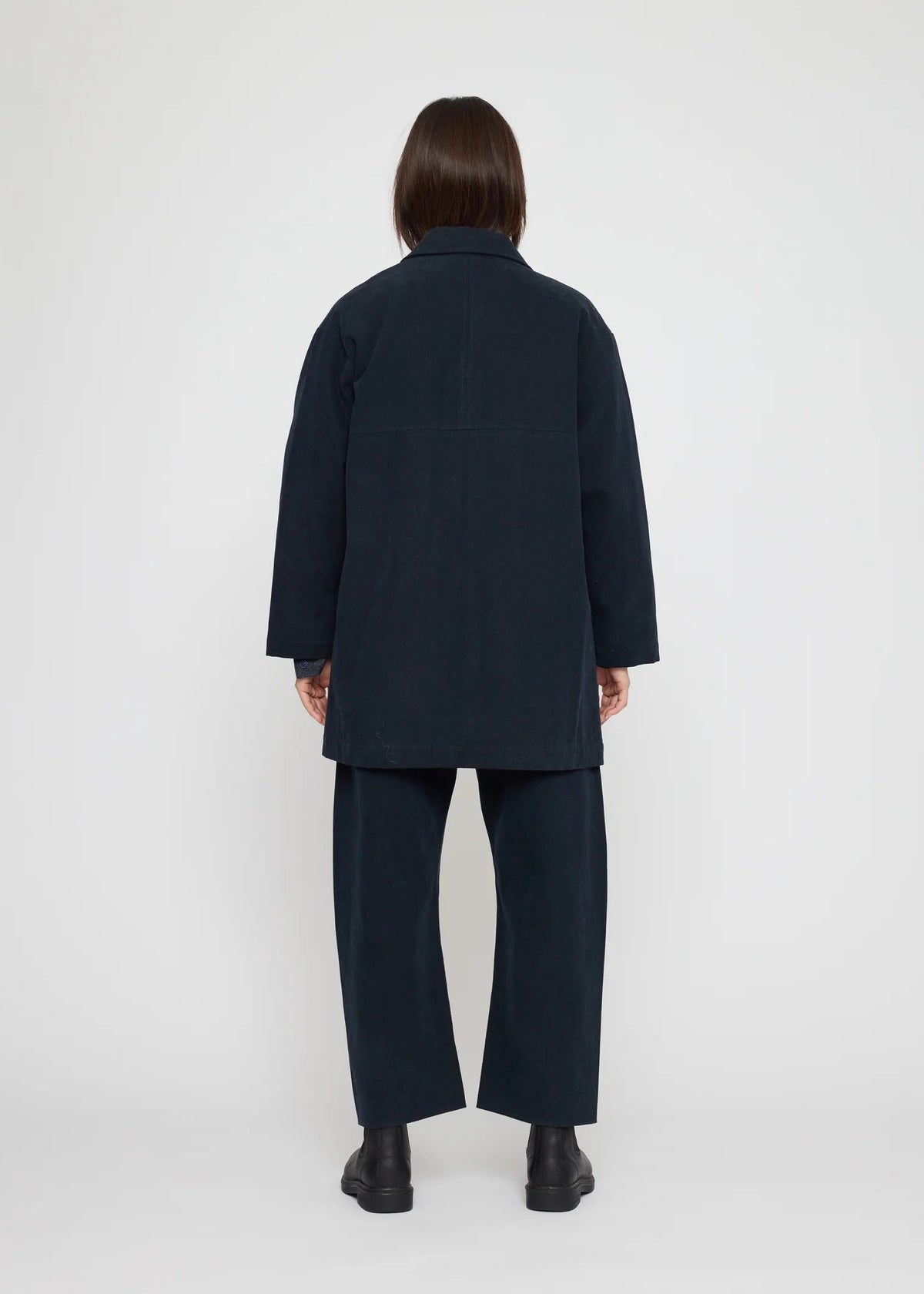 Mid-Length Chore Jacke - navy