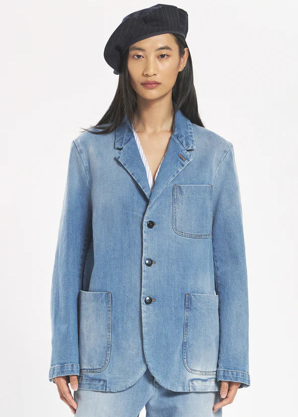 Jacke Silvano - Jeans cielo