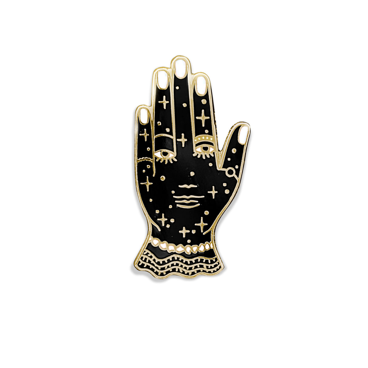 Pin Handlungs Hand - schwarz