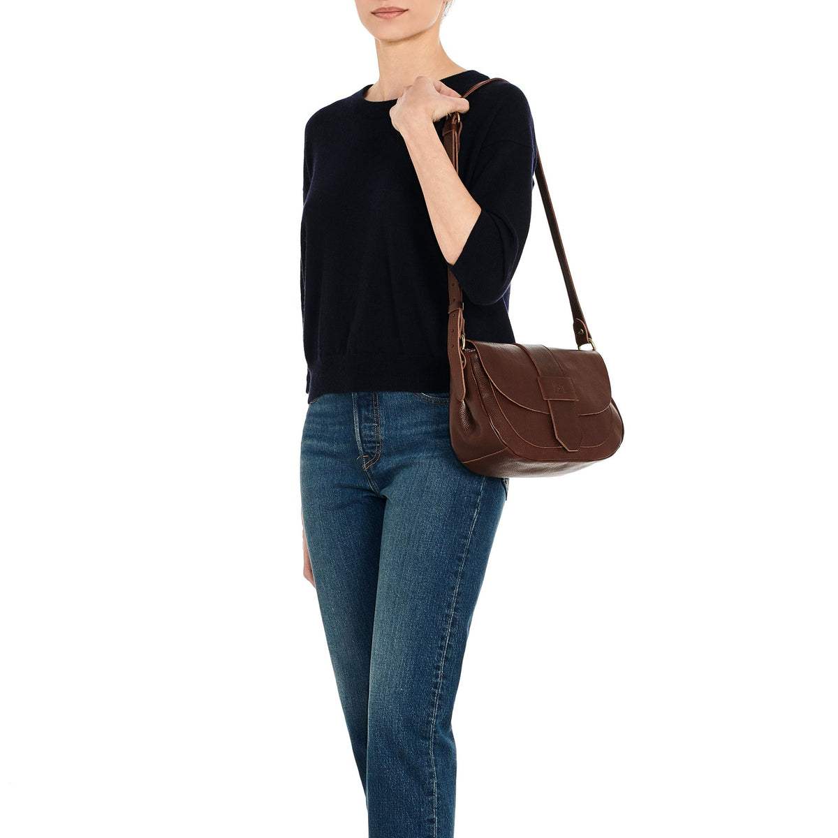 Handtasche Alloro gross - coffee