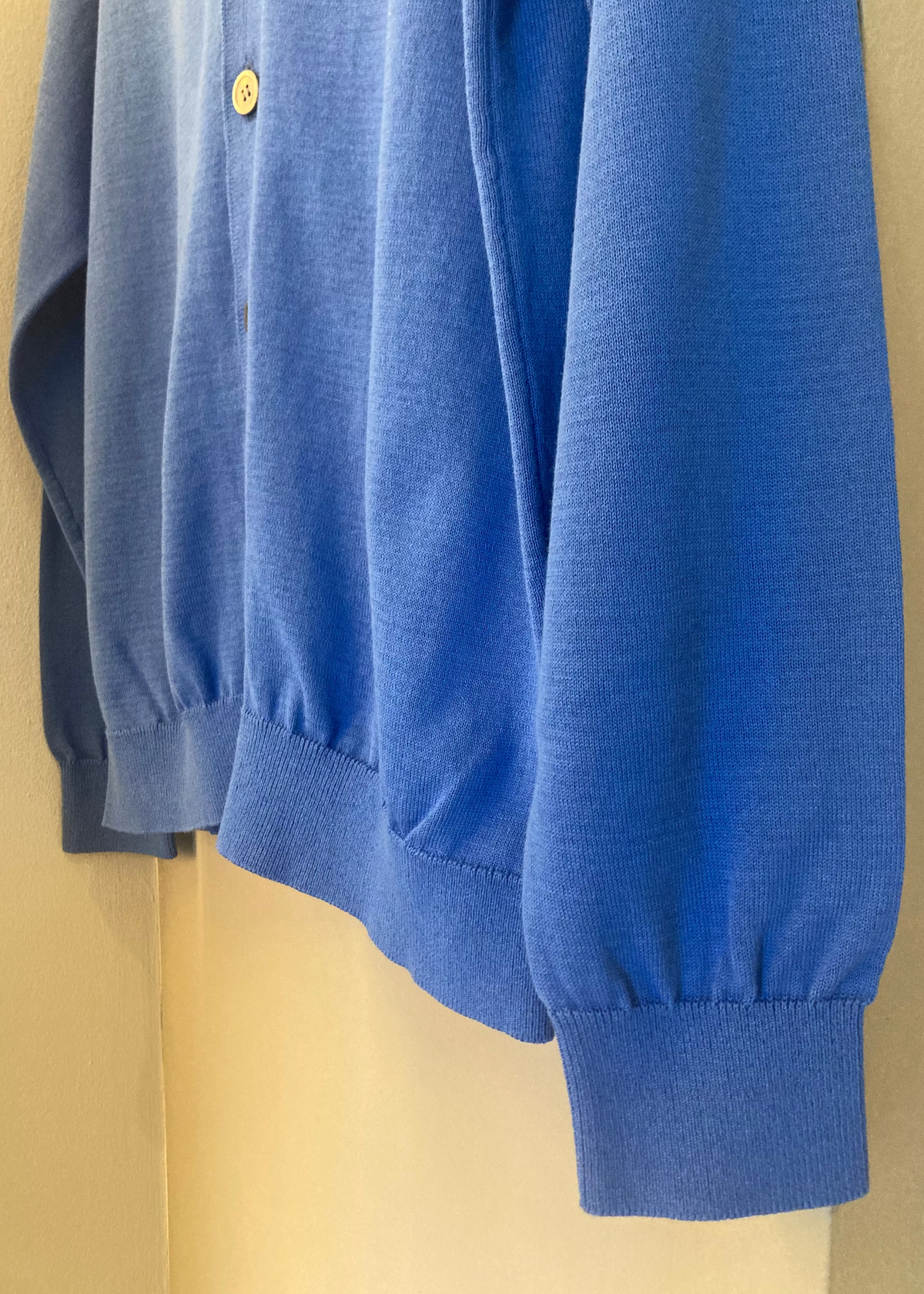 High twist Cotton Cardigan - sommerblau