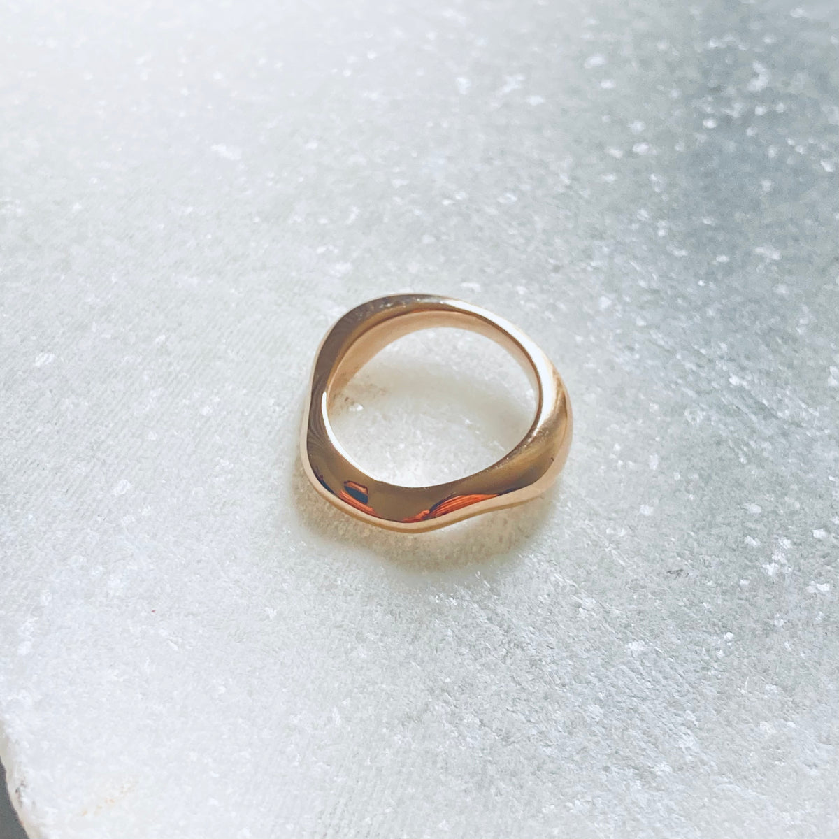 Ring Wavy - vergoldet