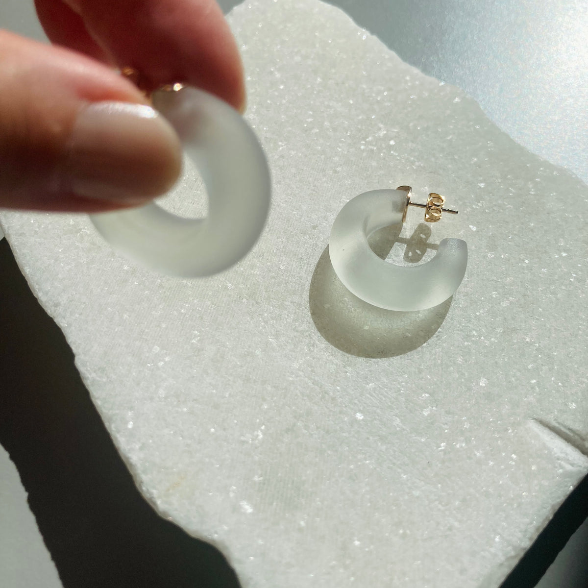 Ohrstecker Delicata - transparent