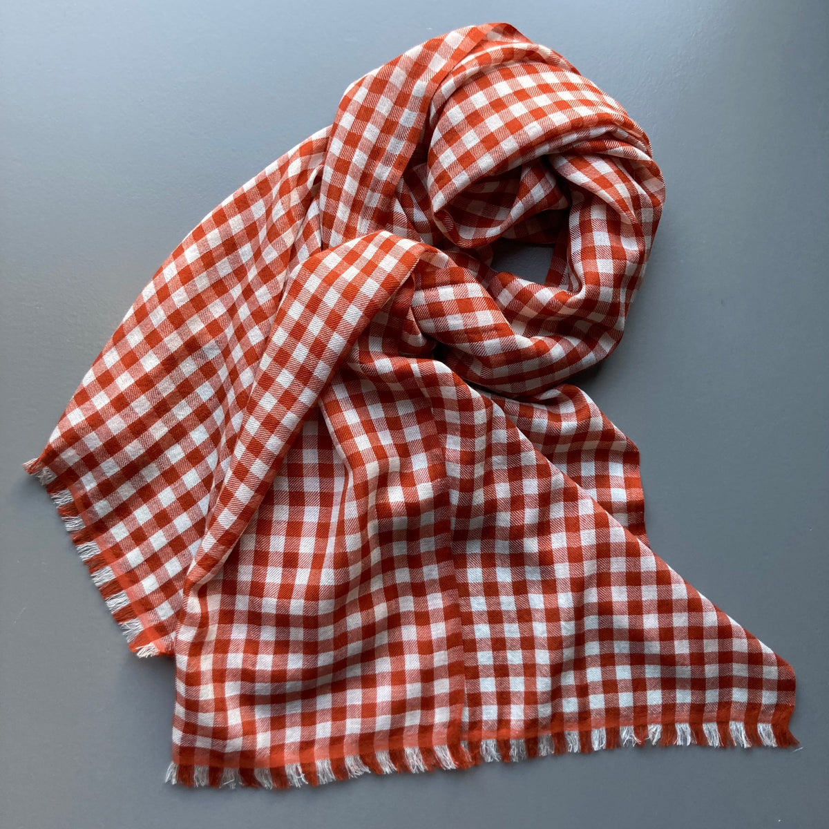 Vichy Schal - terracotta