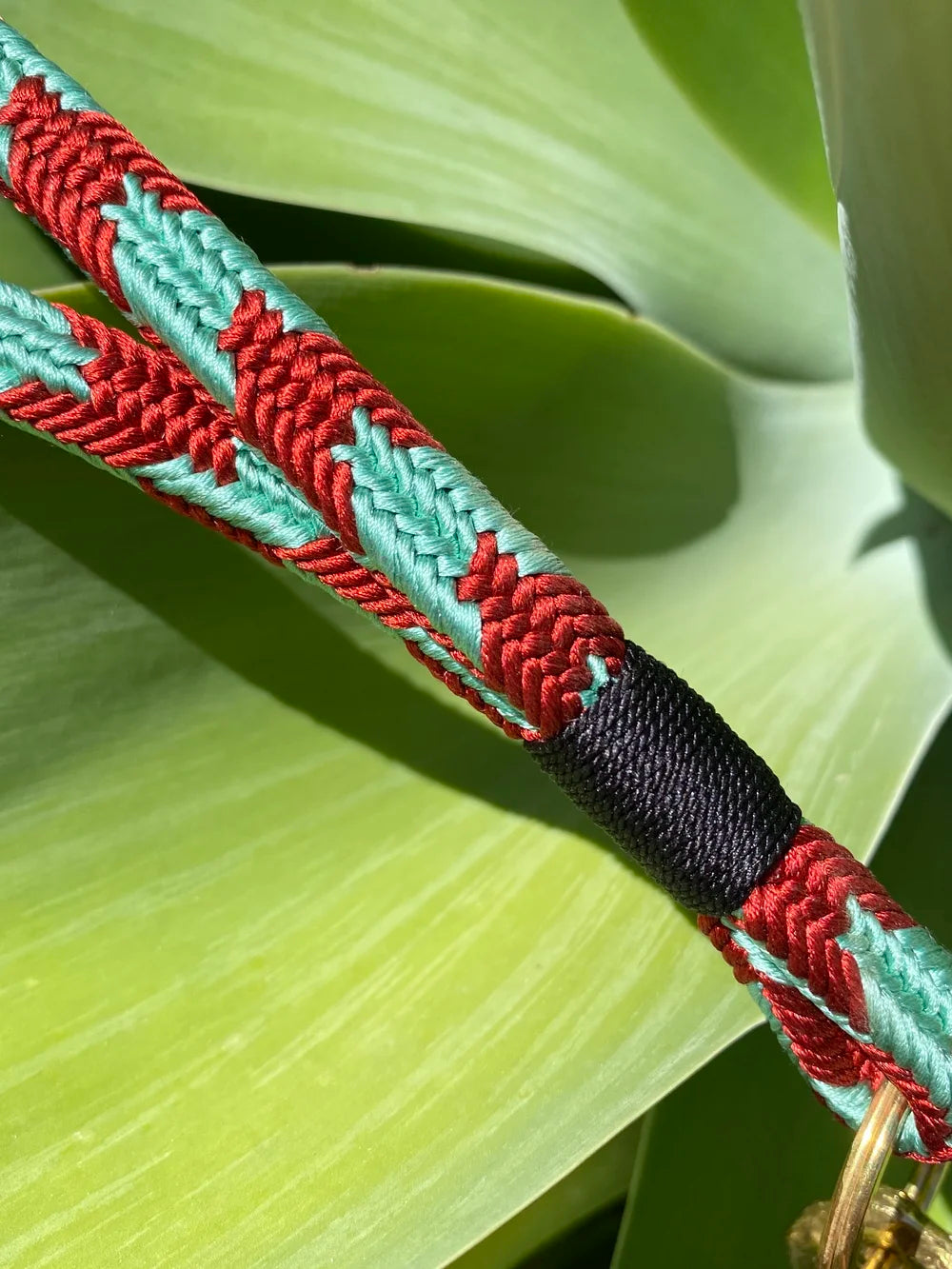 Schlüsselband lang - MINT/RED