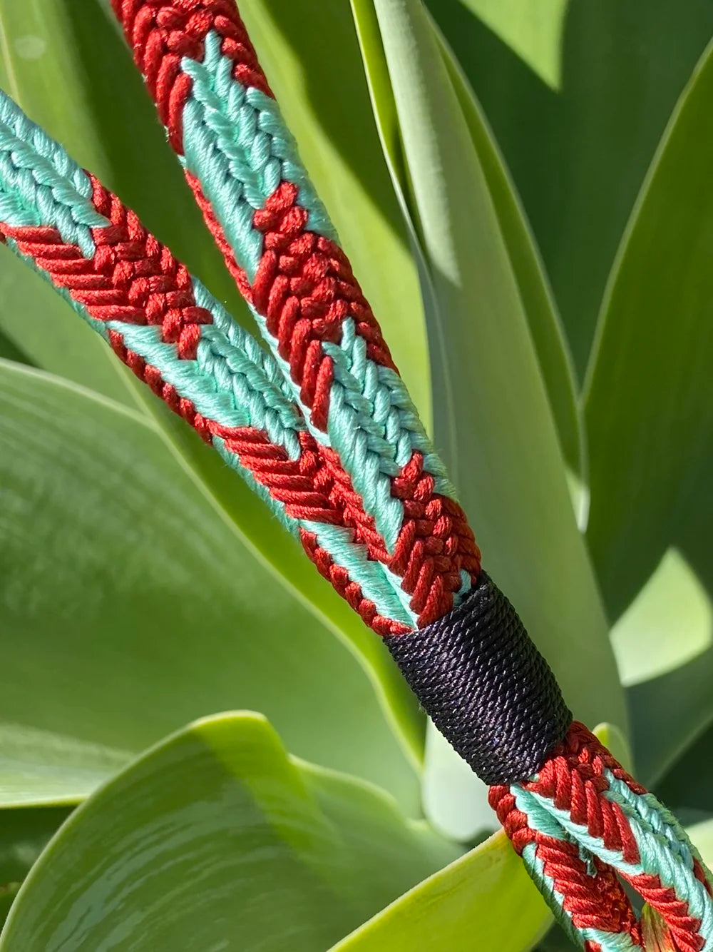 Schlüsselband lang - MINT/RED