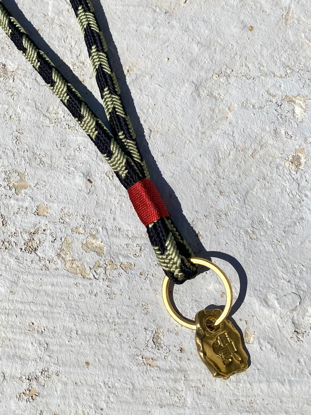 Schlüsselband kurz - Olive