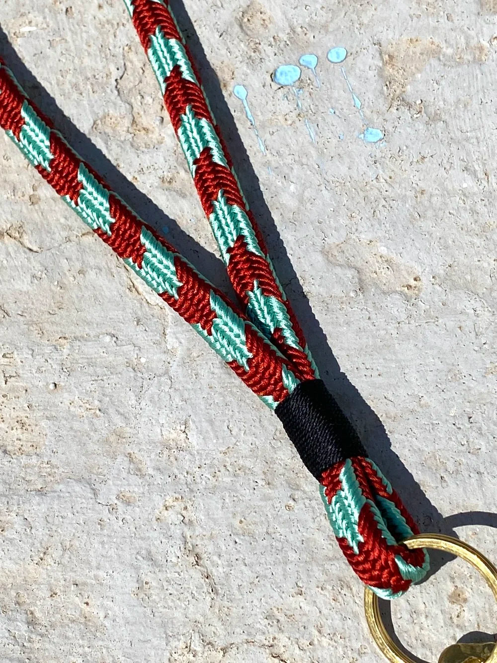 Schlüsselband kurz - MINT/RED